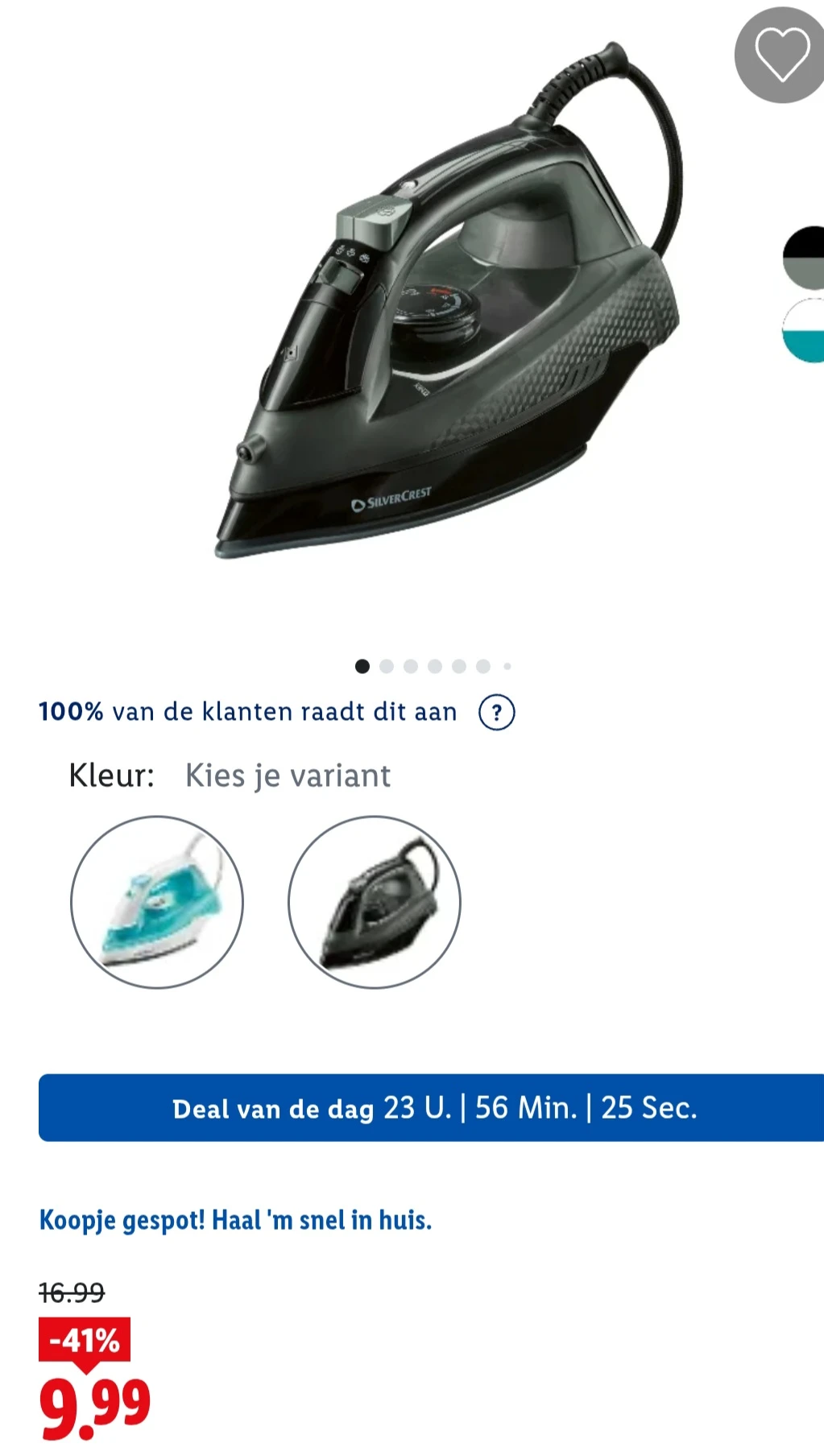 Stoomstrijkijzer -51%