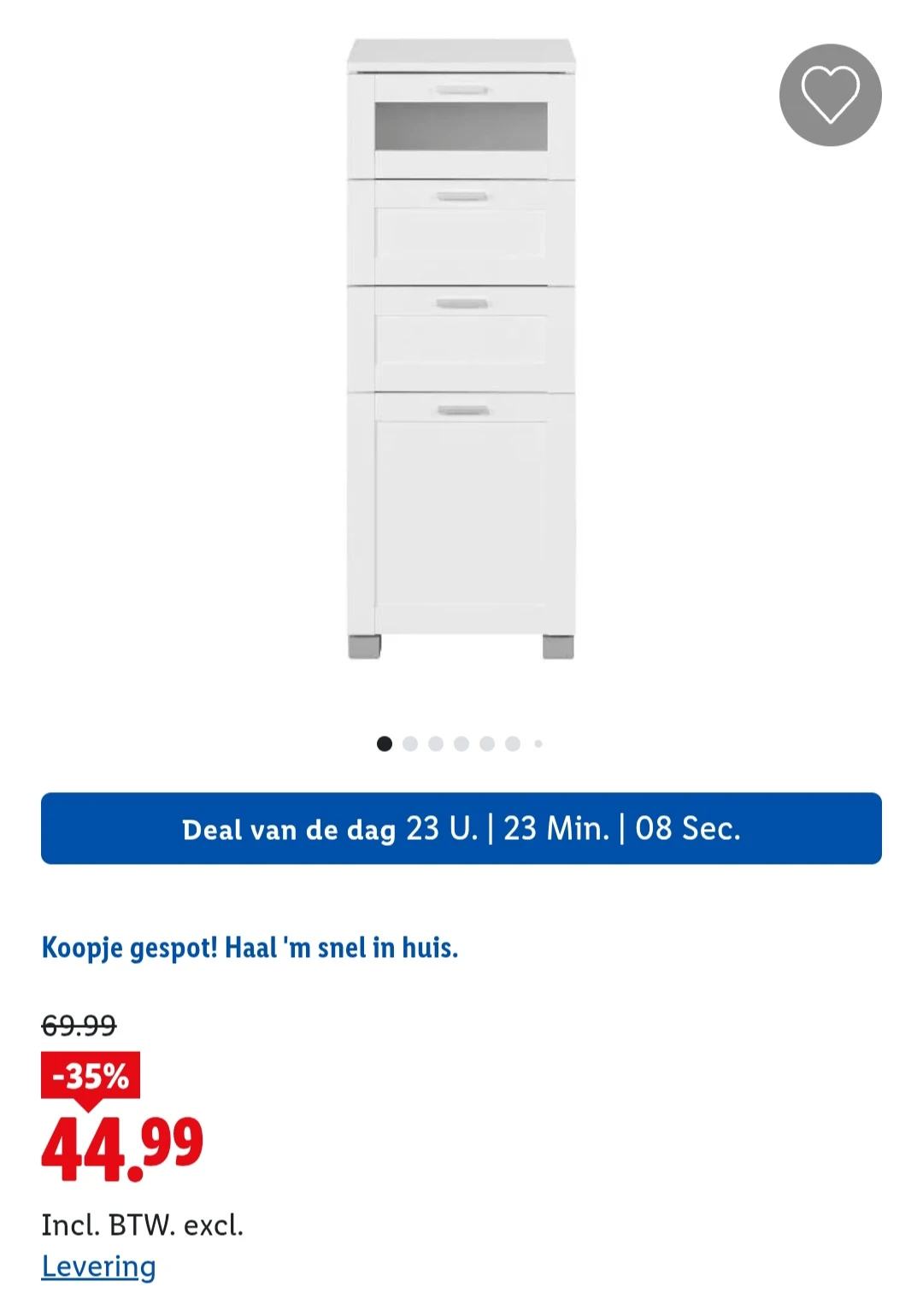 Badkamerkast -35%