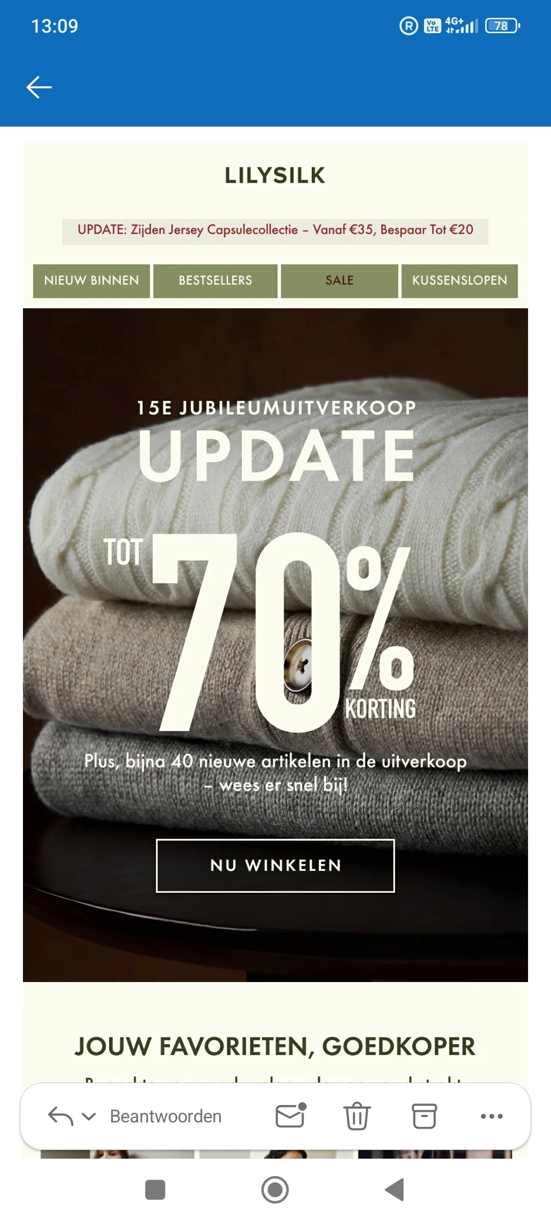 Lilysilk: tot -70% korting