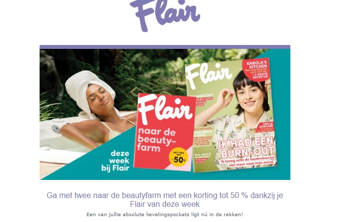 Flair: met 2 naar de beautyfarm met tot -50% korting