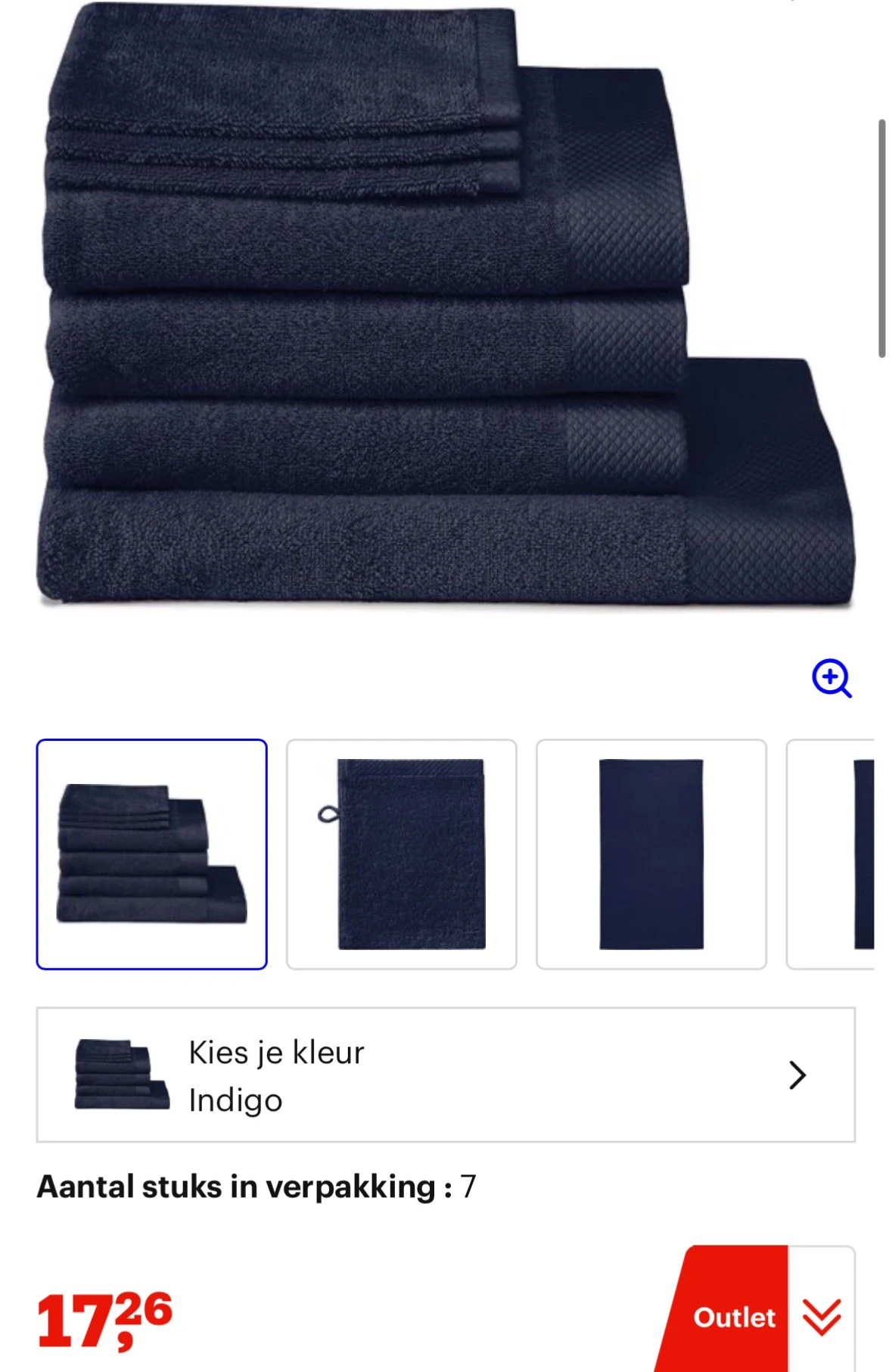 7-delige badtextielset