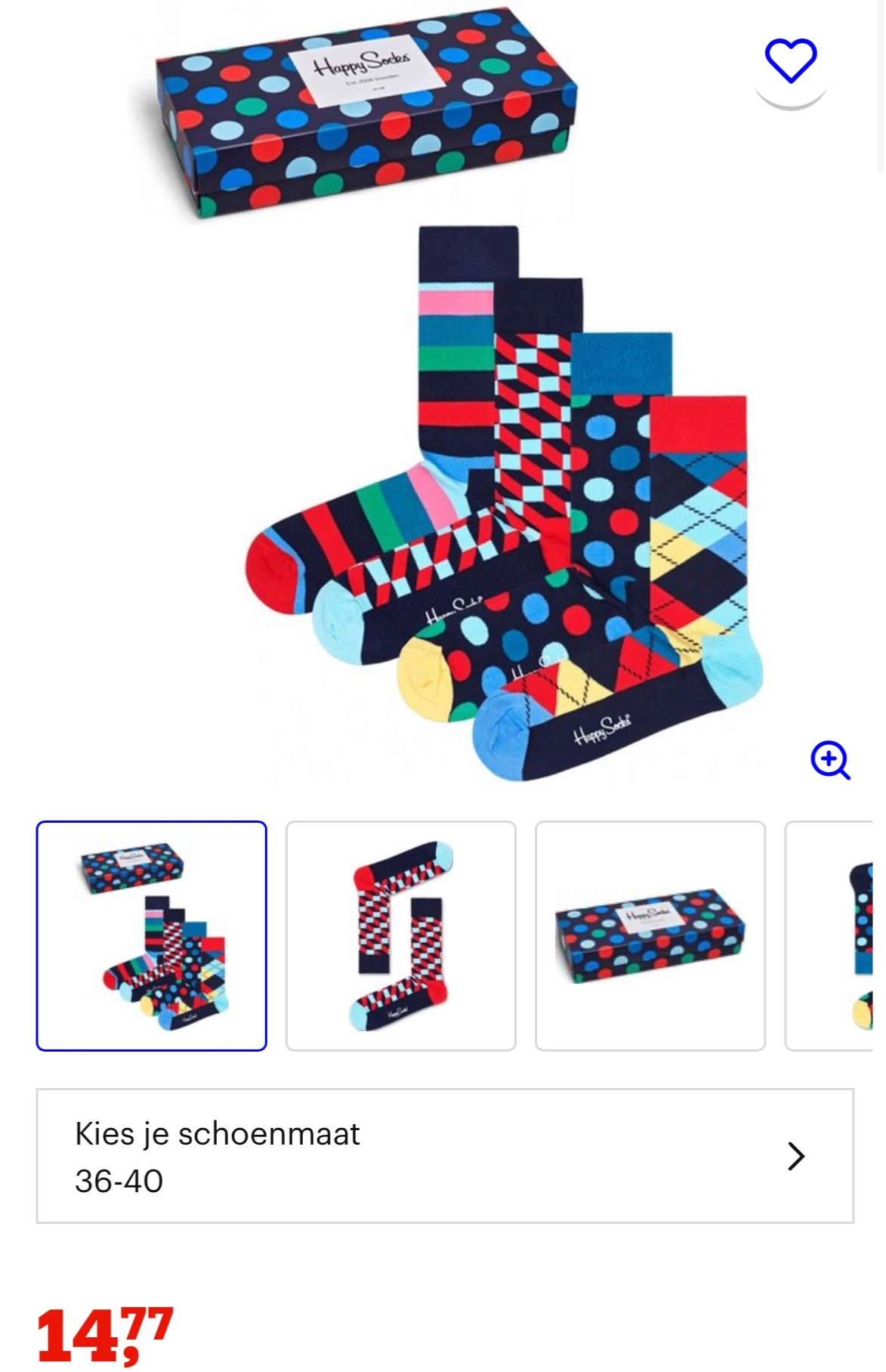 Happy socks box -50%