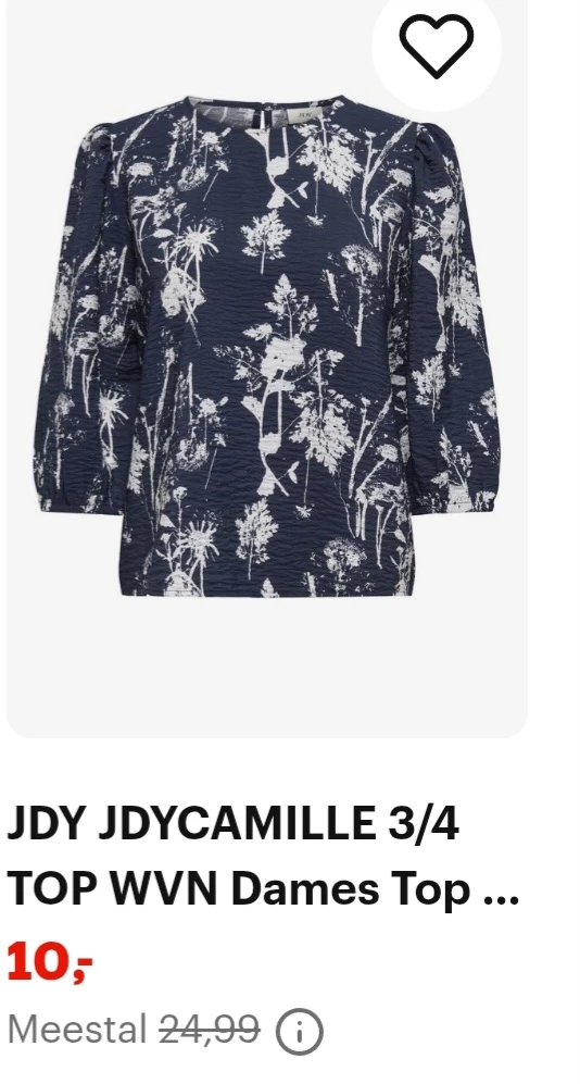 JDYCAMILLE 3/4 top -60%