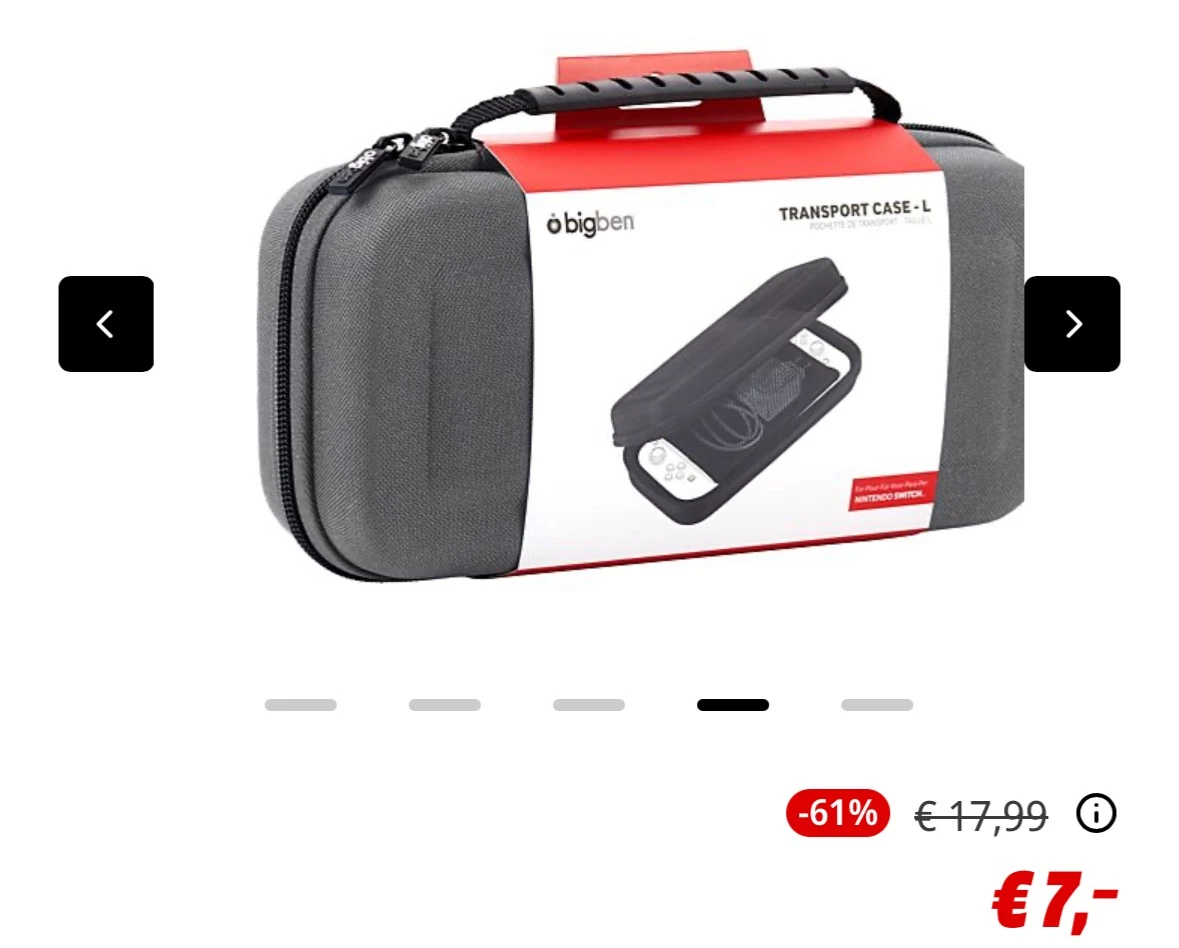 Nintendo Switch draagtas -61%