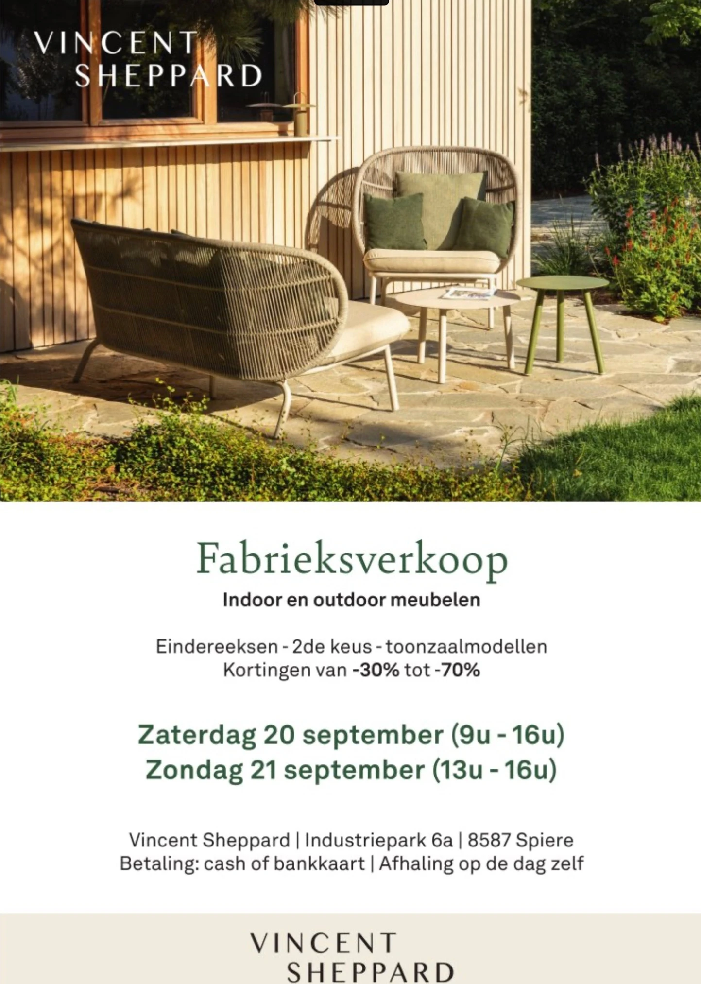 Fabrieksverkoop Vincent Sheppard