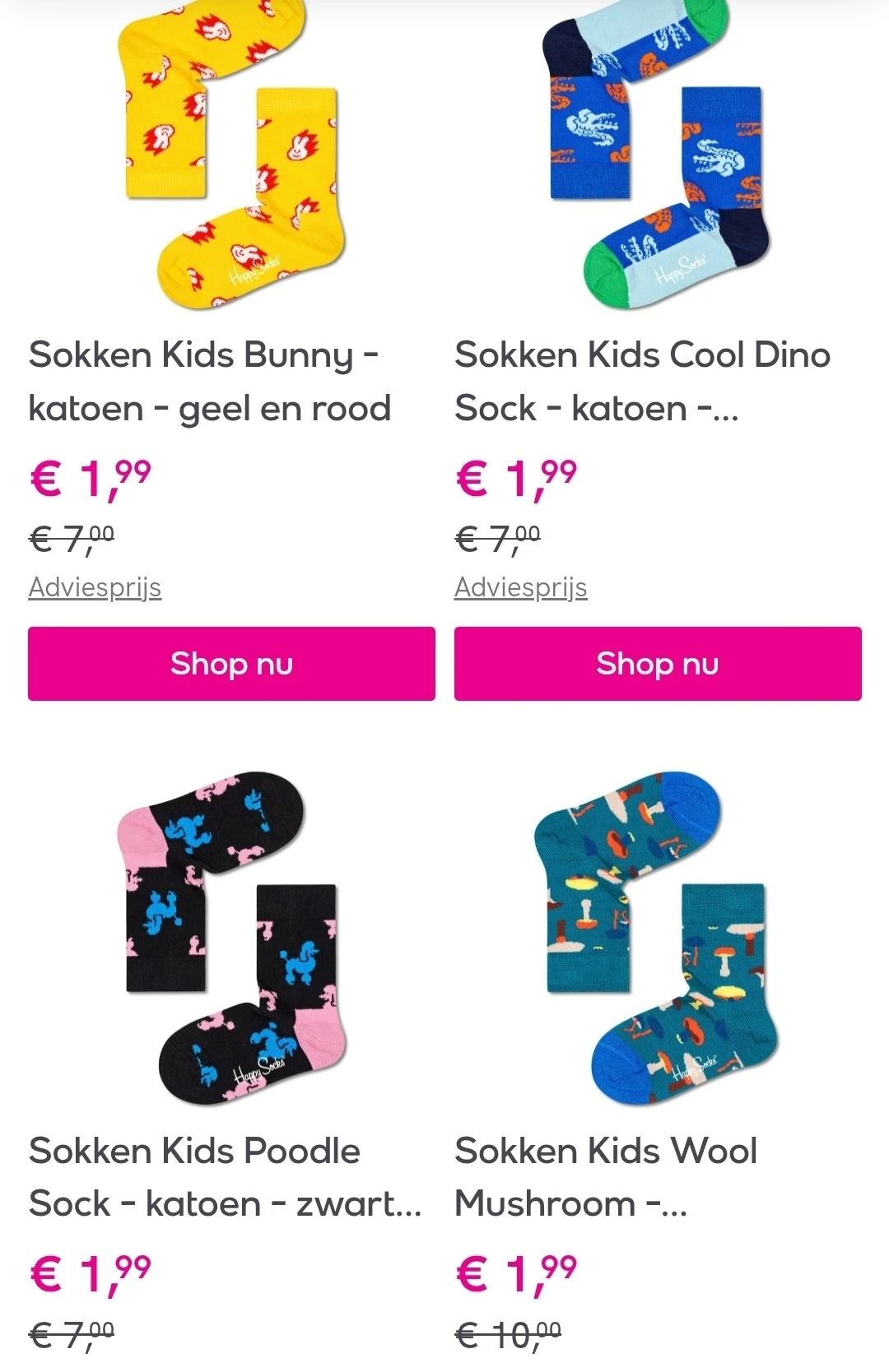 Happy Socks tot -80%
