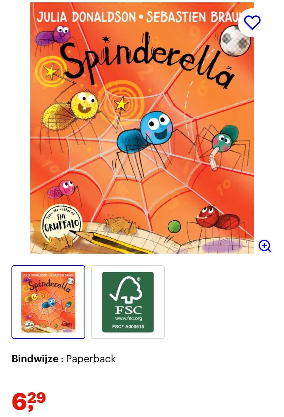 Kinderboek: Spinderella
