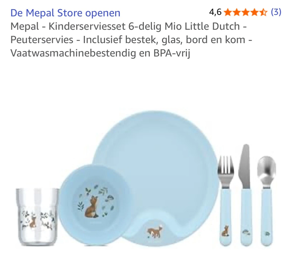 Mepal Kinderserviesset -50% bij Amazon