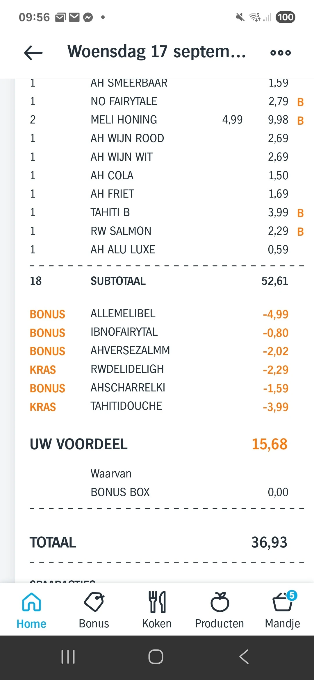 Albert Heijn straffe promo's