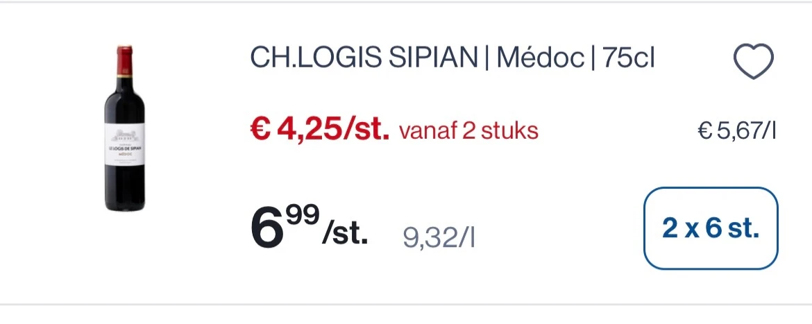 Chateau Logis de Sipian rode wijn 🍷 goedkoper