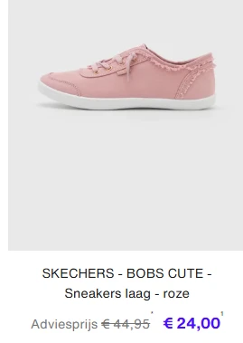 Skechers vanaf 24 euro