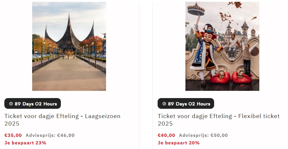Efteling vanaf €35,00 dankzij Flair 👑 😍