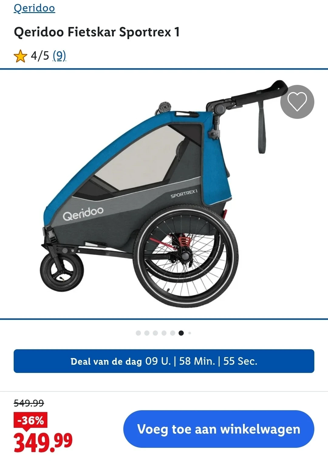 Dagdeal Lidl: Qeridoo Fietskar -36%