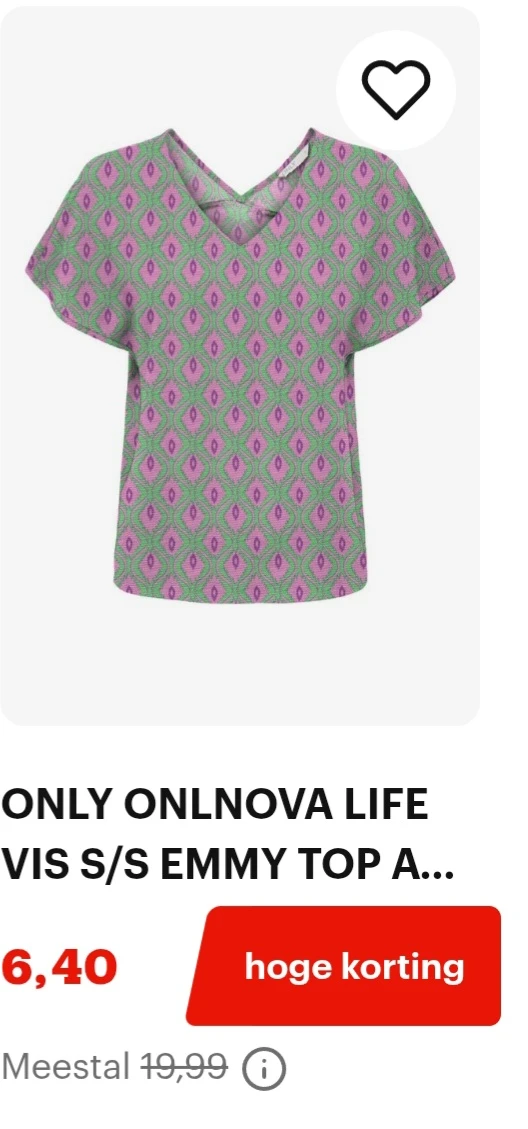 Only top maat XS -68%