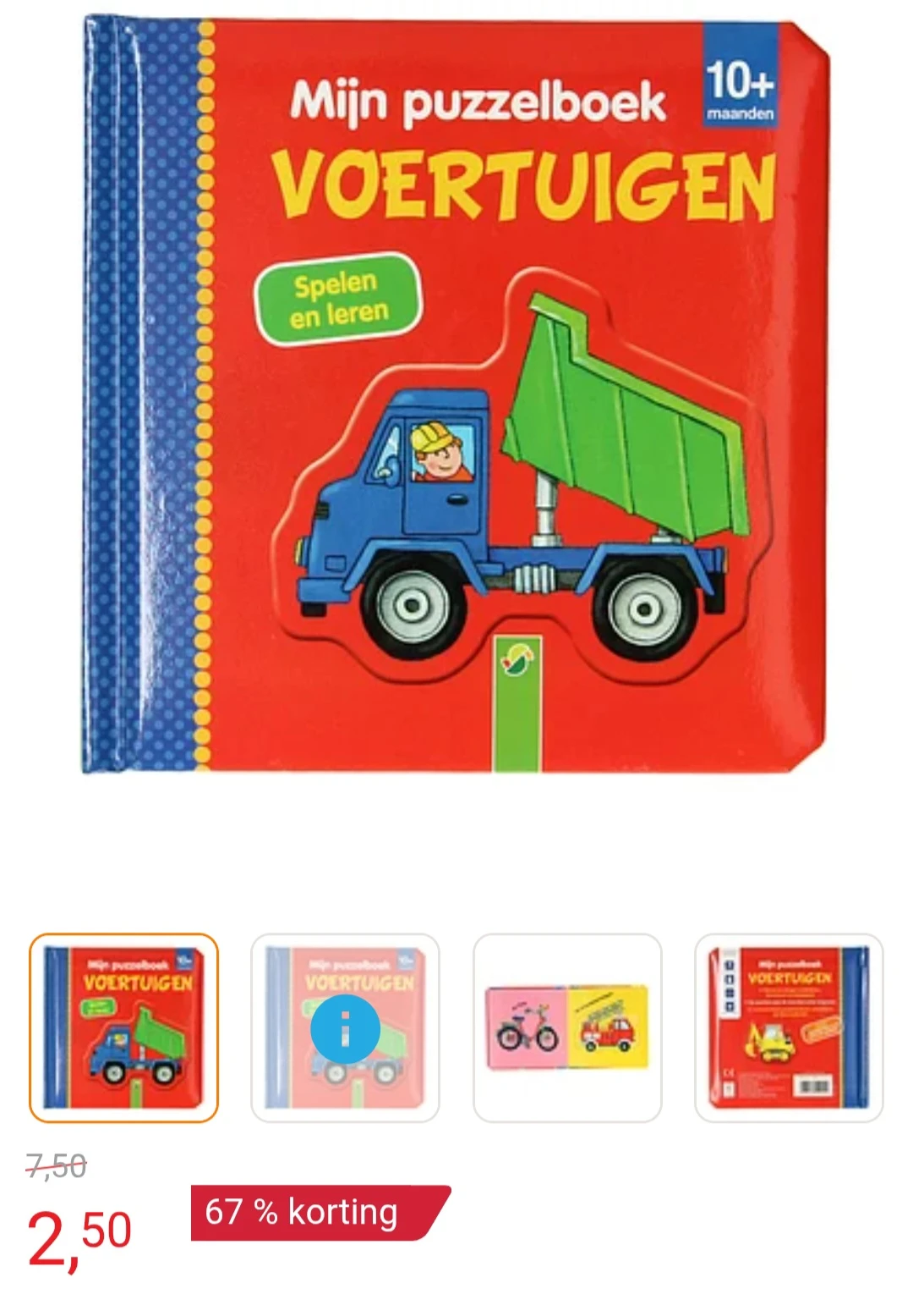 Mijn Puzzelboekje Voertuigen -67%