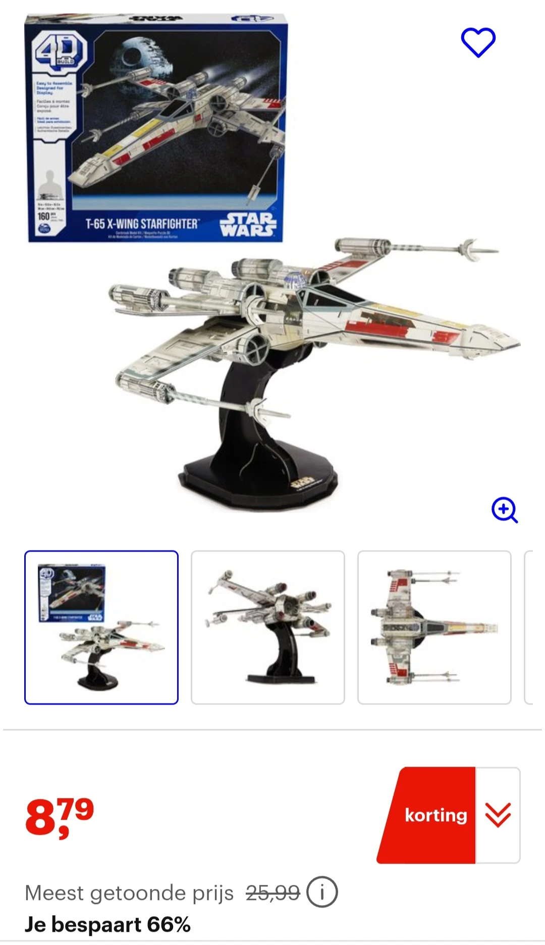 4D build Star Wars puzzel -66%