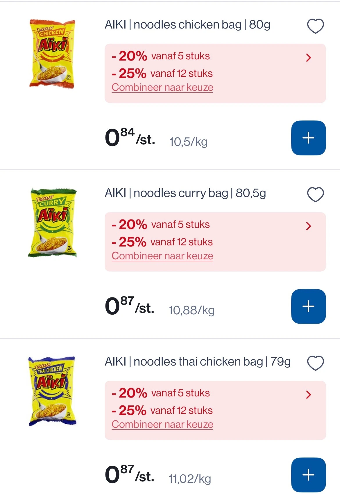 Aiki noodles bag in mooie korting