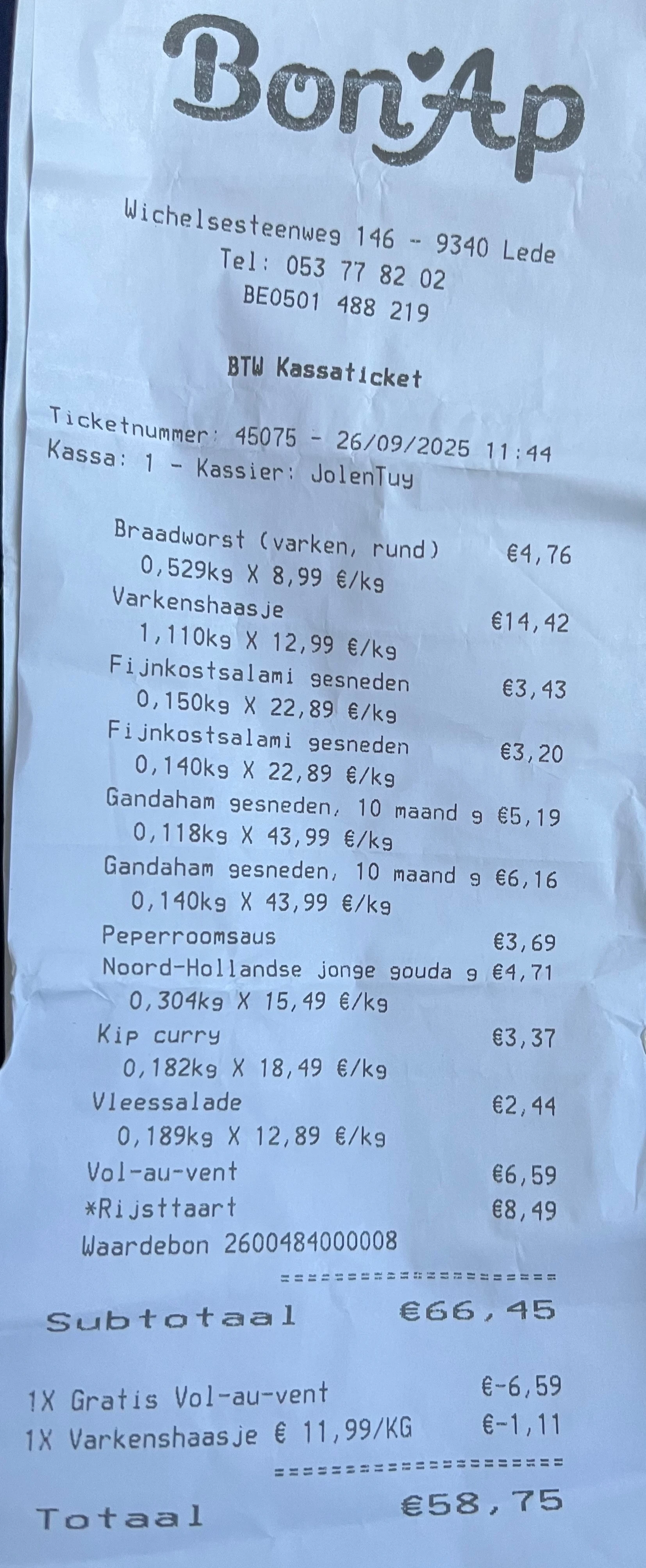 Gratis vol au vent bij bon ap