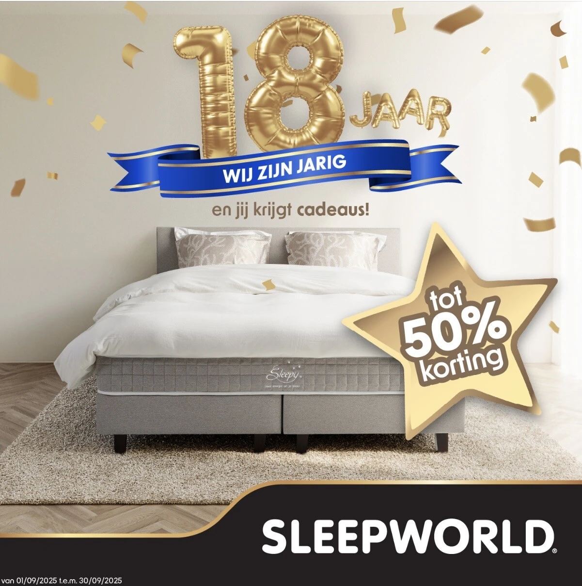 Sleepworld 18 jaar