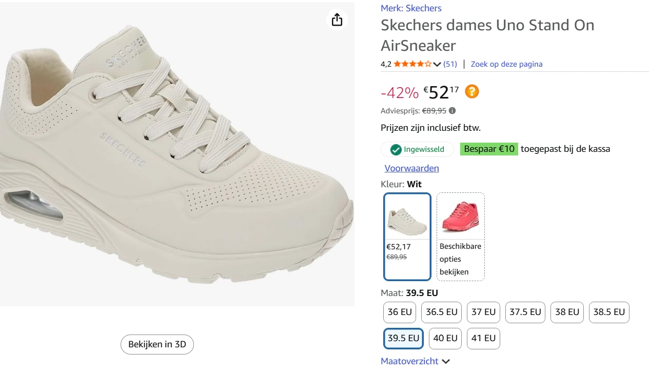 leuke skechers met extra korting bij amazon