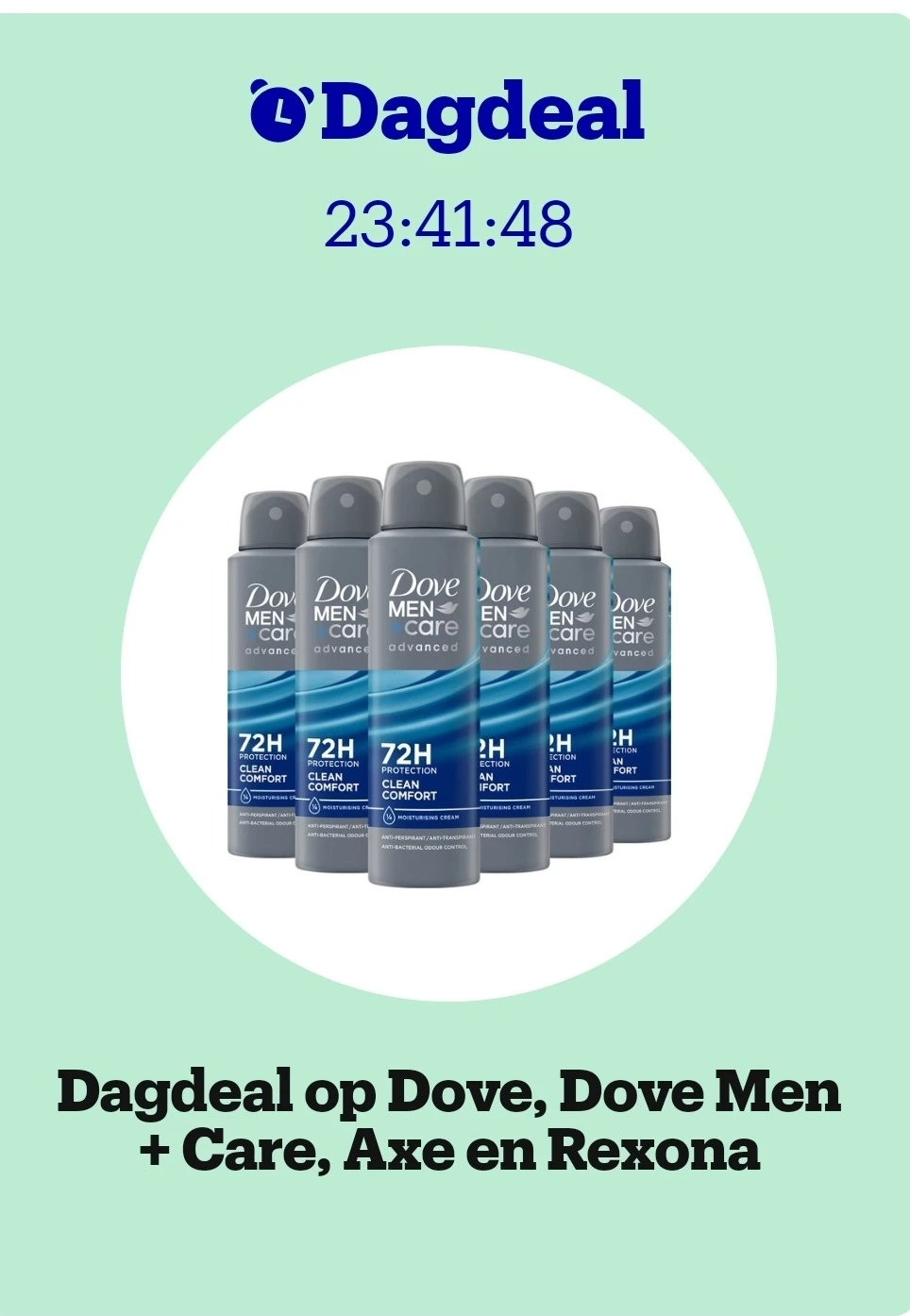 Dagdeal: hoge kortingen op Dove, Axe en Rexona