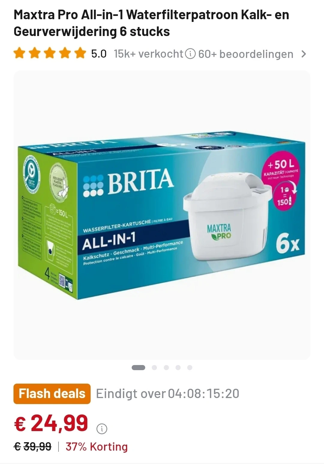 Brita Maxtra Pro All-in-1 waterfilters 6 stuks