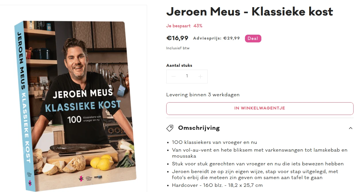Jeroen Meus - Klassieke kost (43% korting)