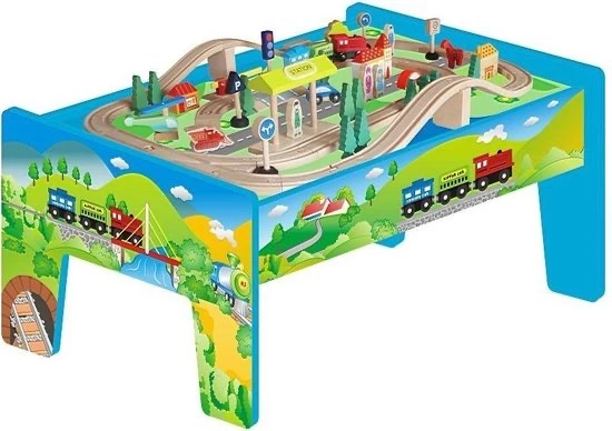Playwood treinset 60- of 70-delig inclusief tafel