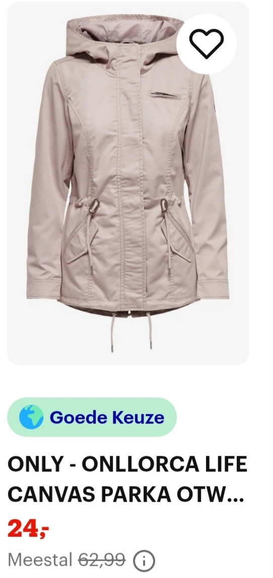 Only parka maat XS -62%