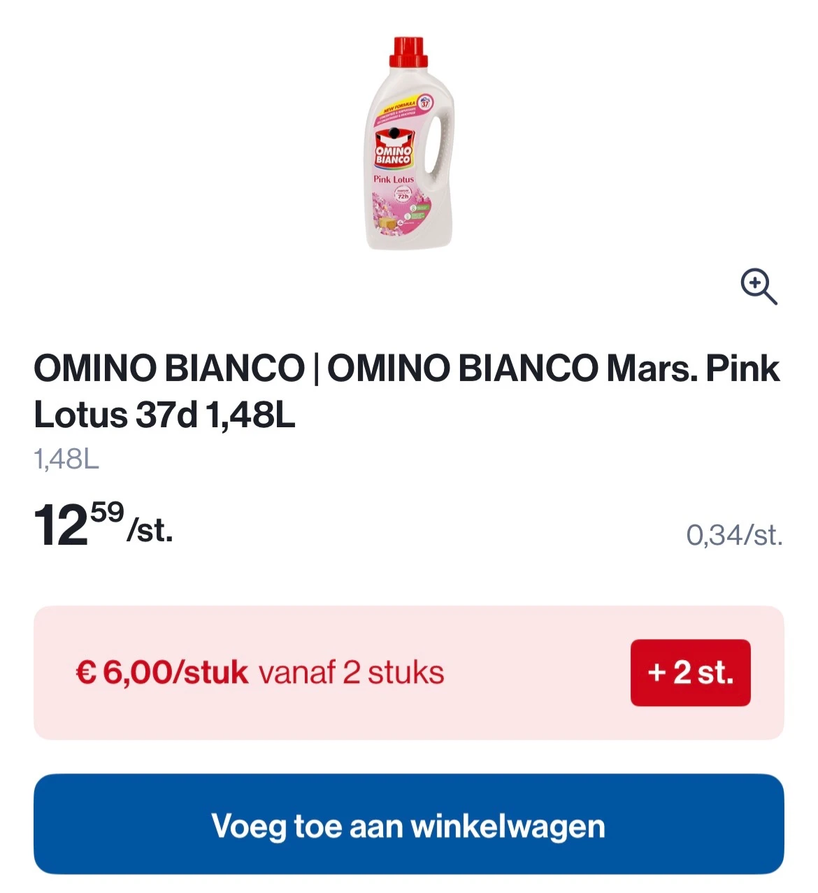 Omino Bianco mars pink lotus 37 d goedkoper