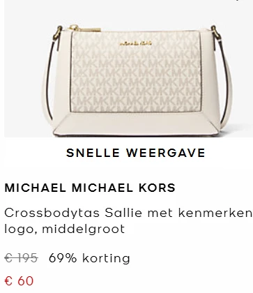 Michael Kors handtassen vanaf 60 euro !