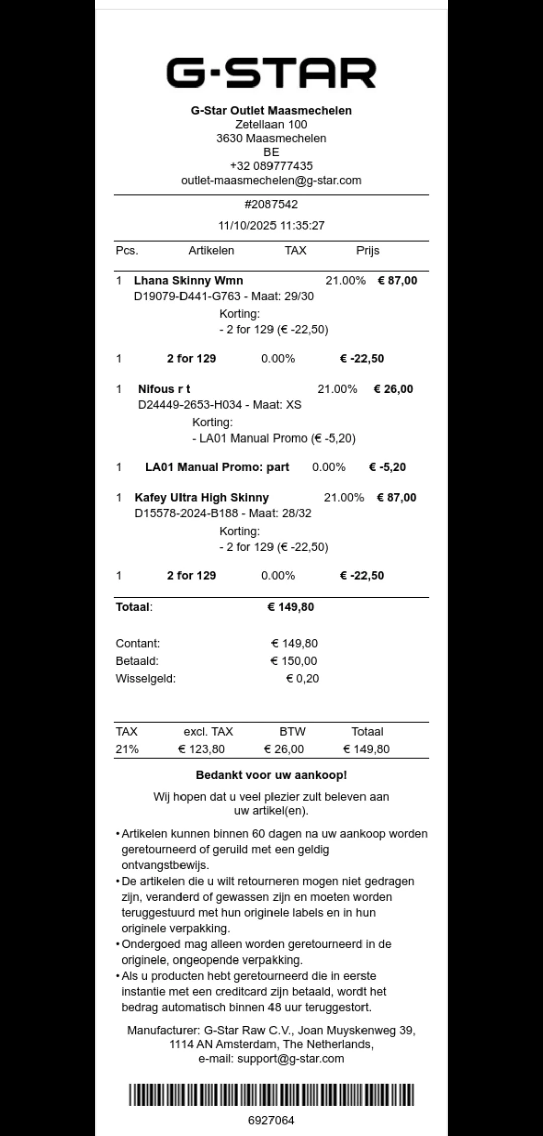 G-star Maasmechelen village