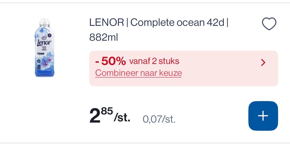 Lenor complete ocean 42 d mooi koopje