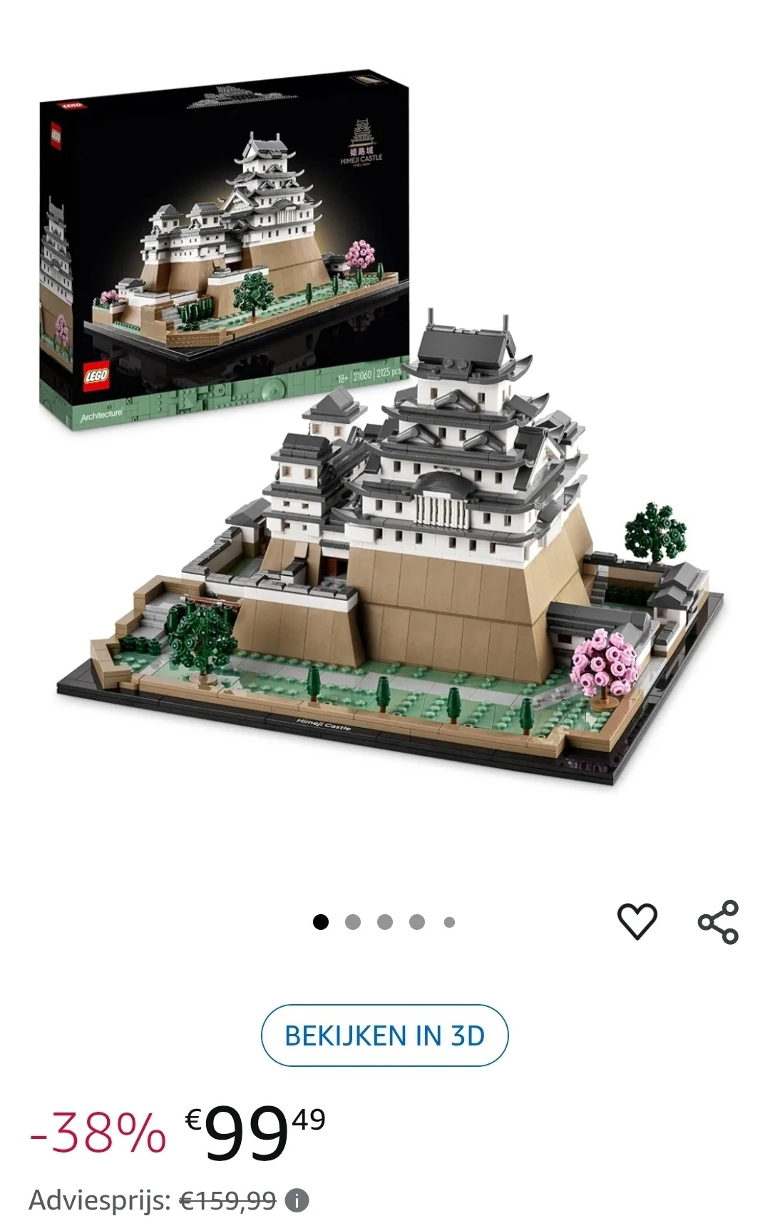 LEGO Architecture Kasteel Himeji Set -38%