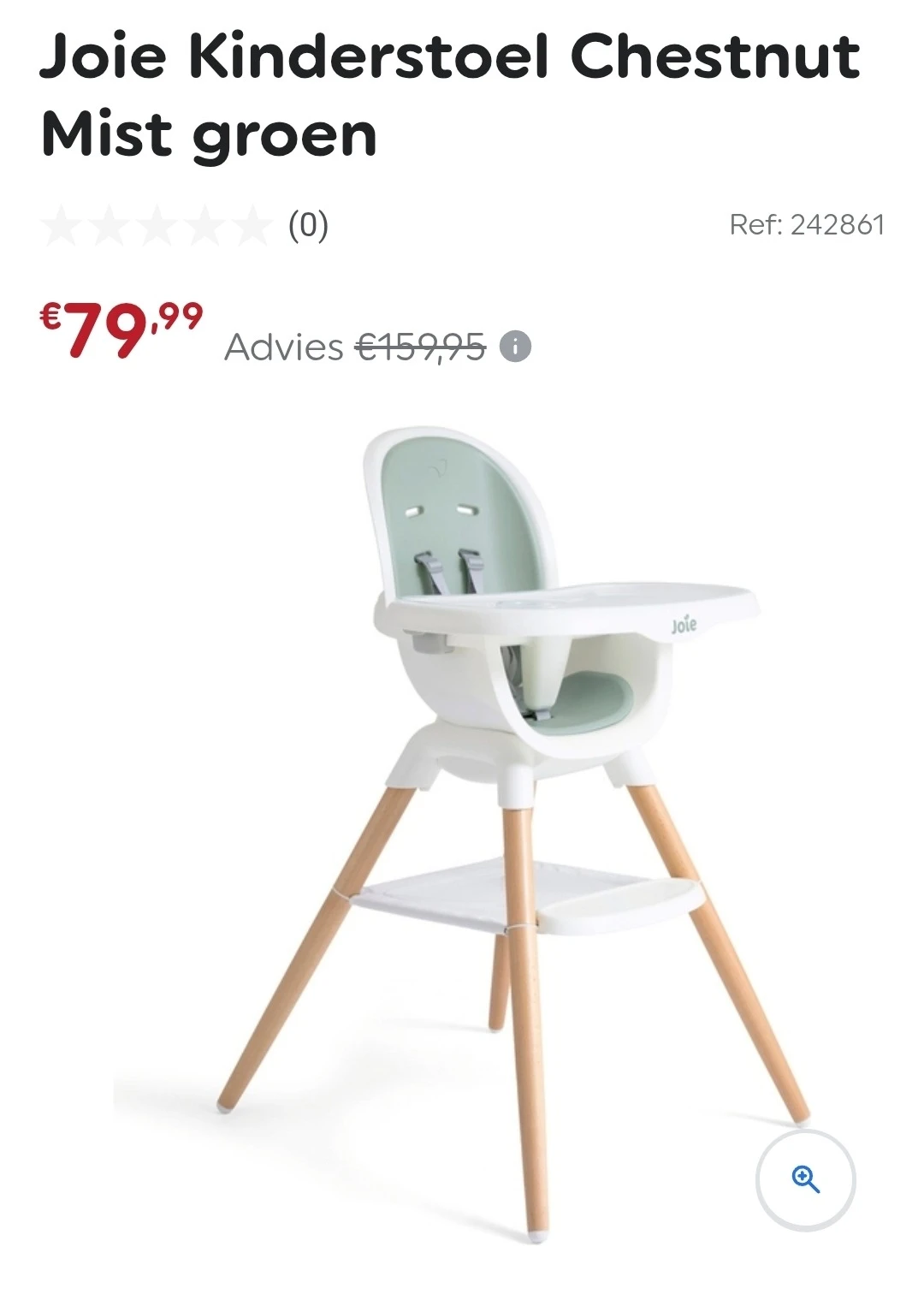 Joie Kinderstoel Chestnut Mist groen -50%