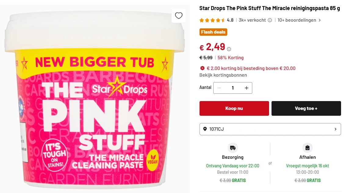 The Pink Stuff - The Miracle Cleaning Paste 850g