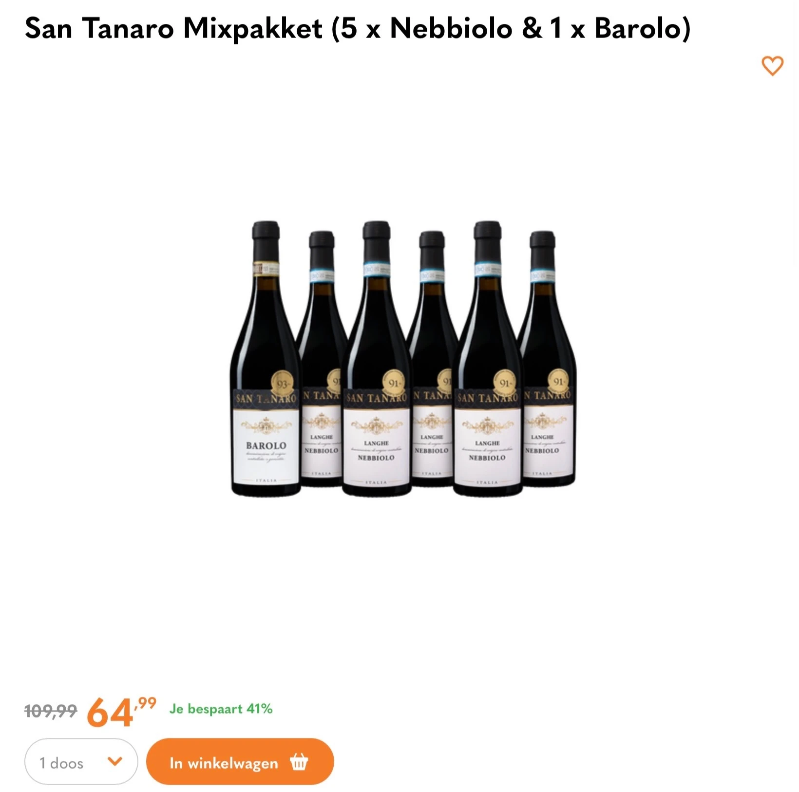 SAN Tanaro Mixpakket