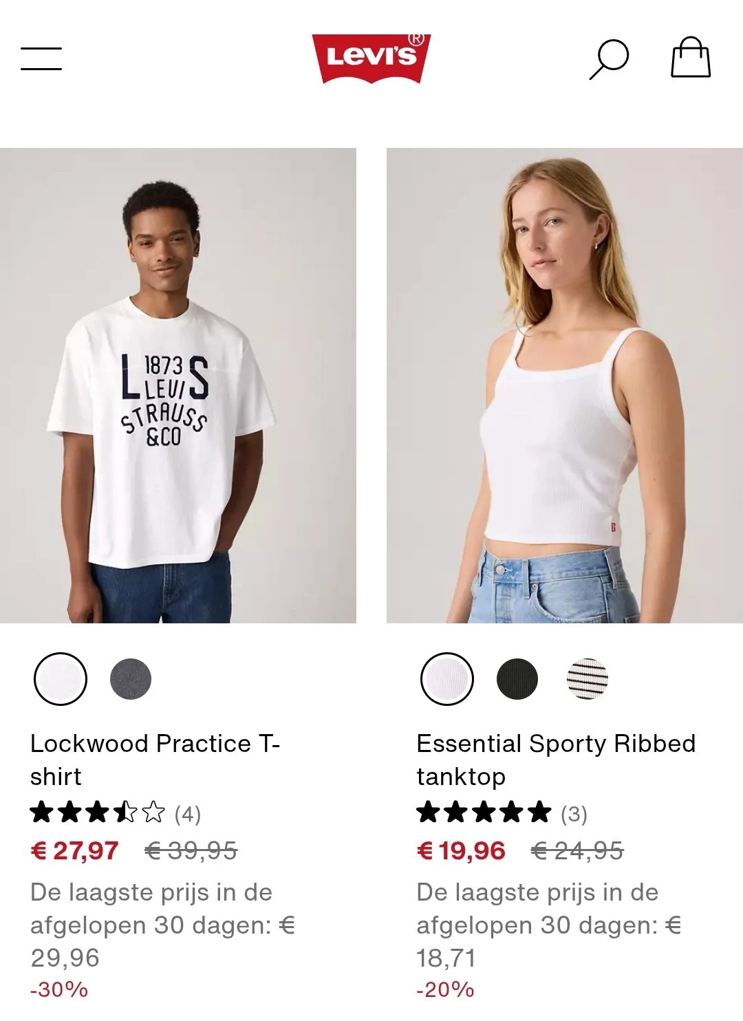 Levi's mid season tot 30%