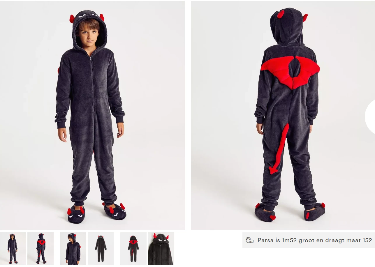 Duivel onesie kids