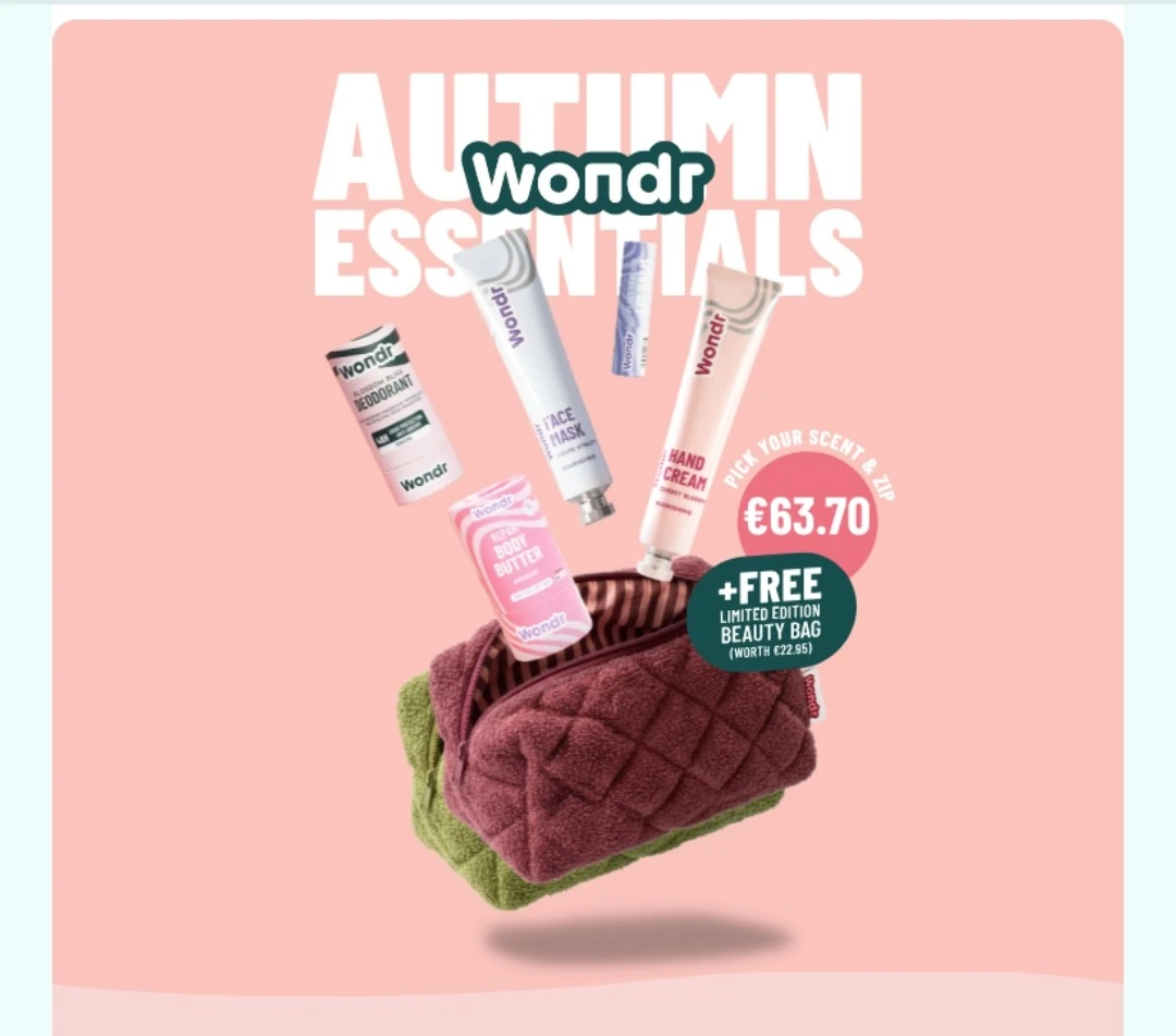 GRATIS de nieuwe Limited Edition Beauty Bag bij Wondr