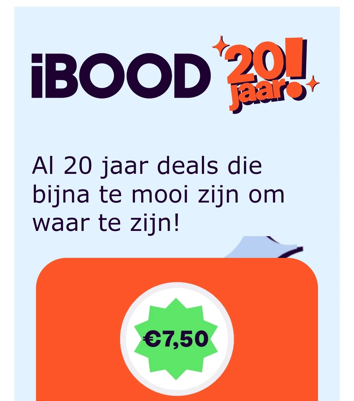 7,5€ korting bij iBood!