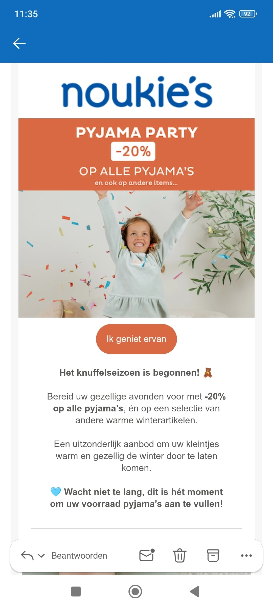 Noukie's: 20% op pyjama's en meer
