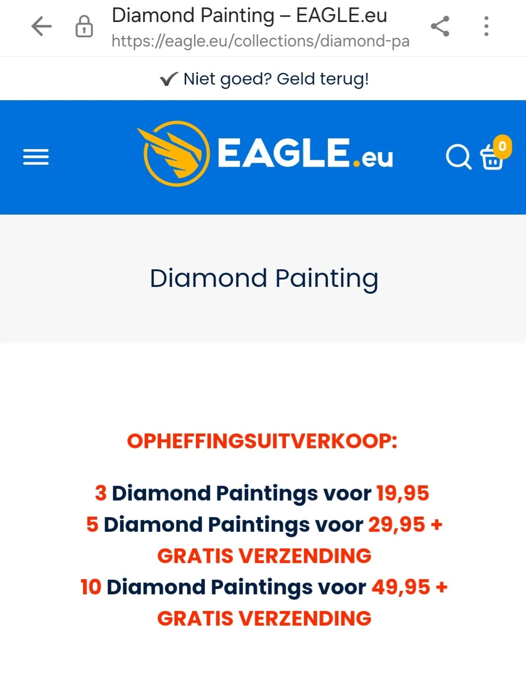 Opheffingsverkoop EAGLE