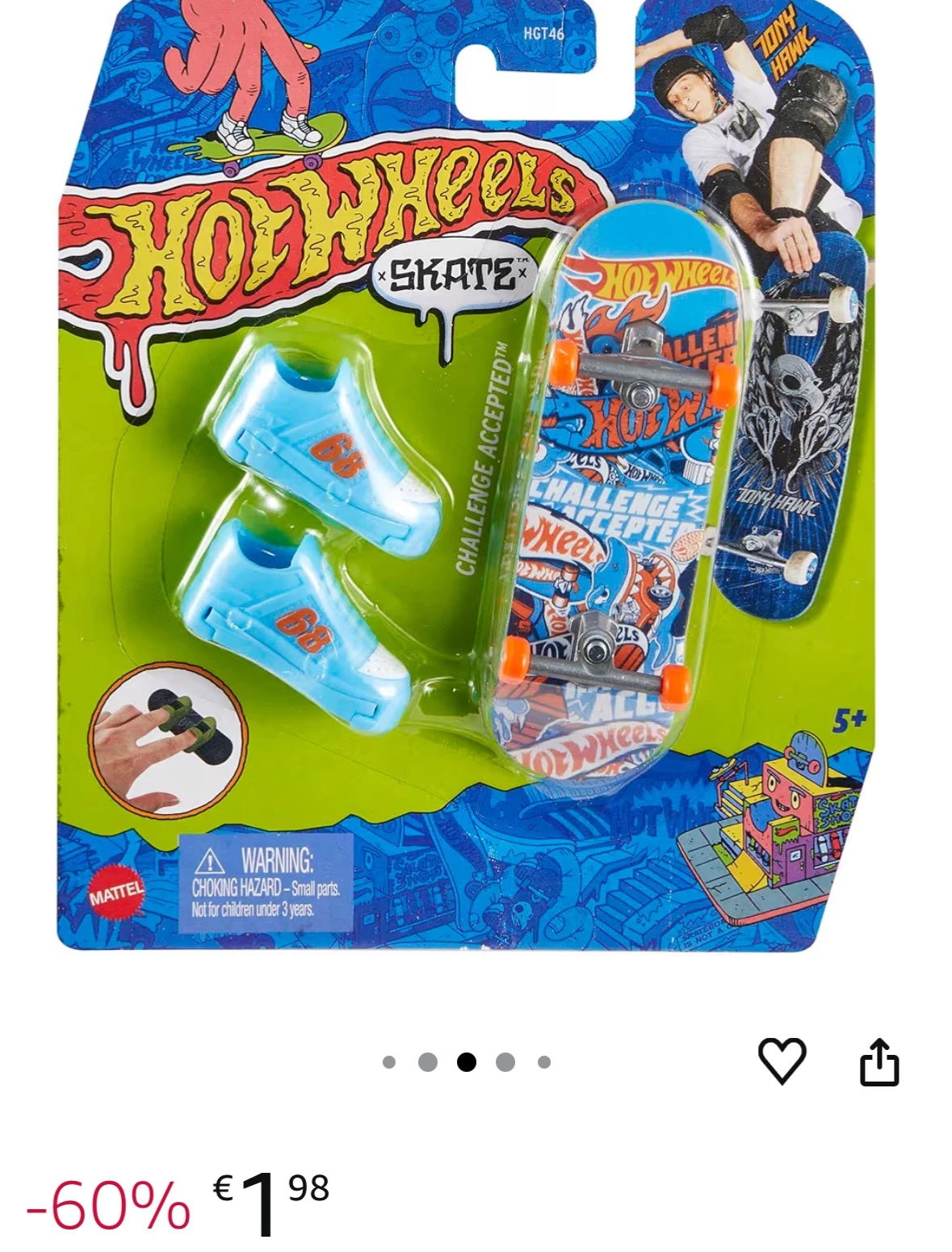 Hot Wheels Skate Tony Hawk slechts €1,98
