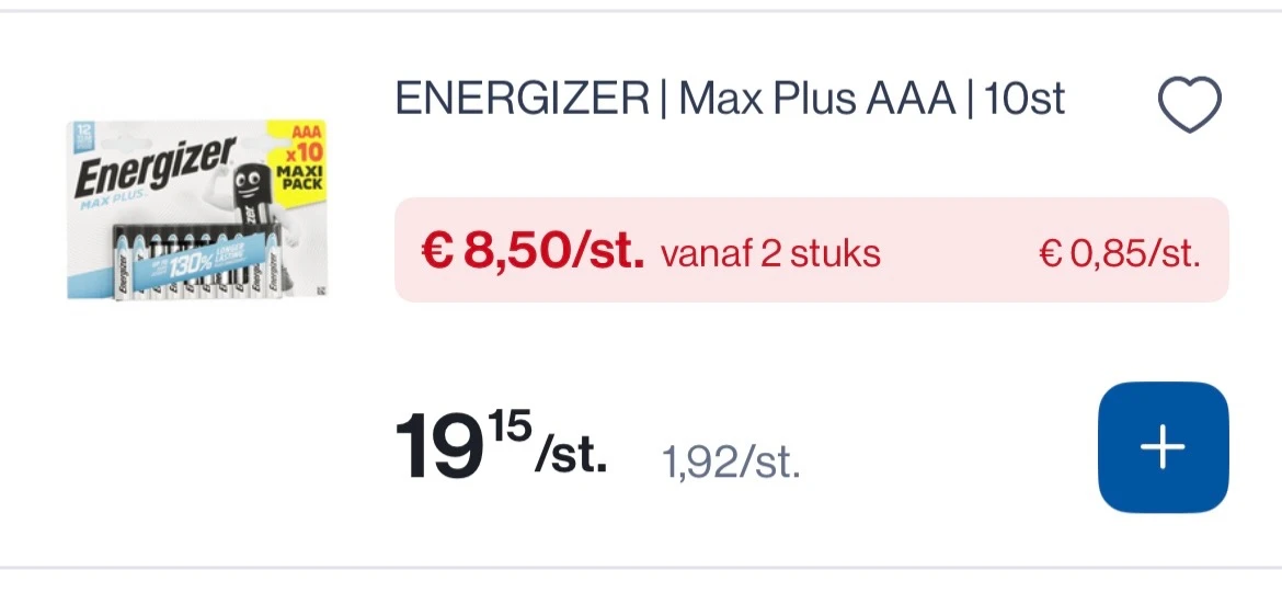 Energizer batterijen goedkoper
