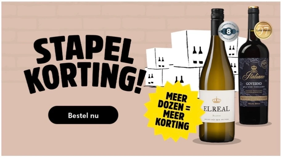 Wijnvoordeel El Real Blanco stapelmax