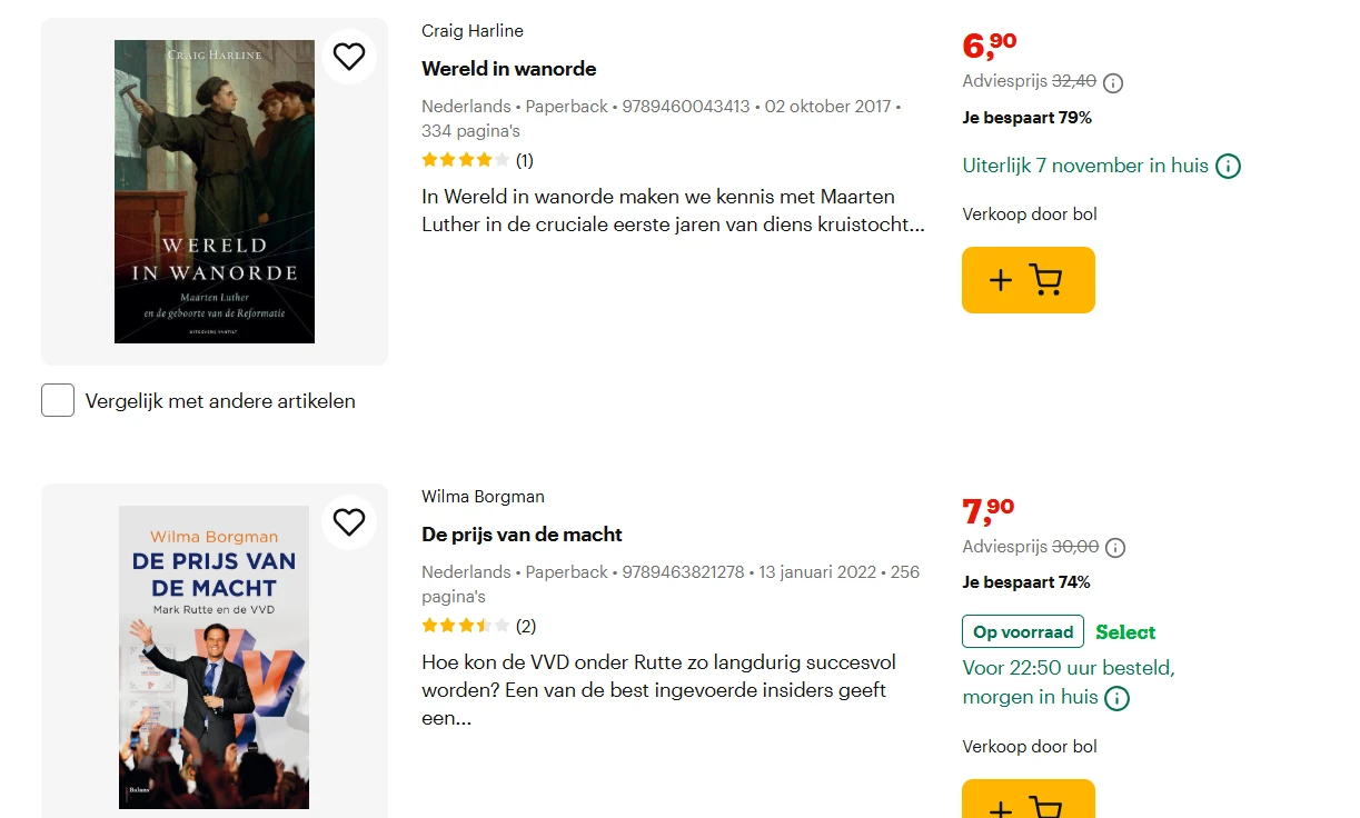 Nederlandstalige boeken tot -79% hieronder vind je een overzichtje