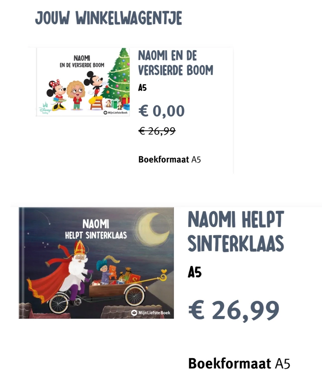 1 + 1 gratis gepersonaliseerde kinderboeken