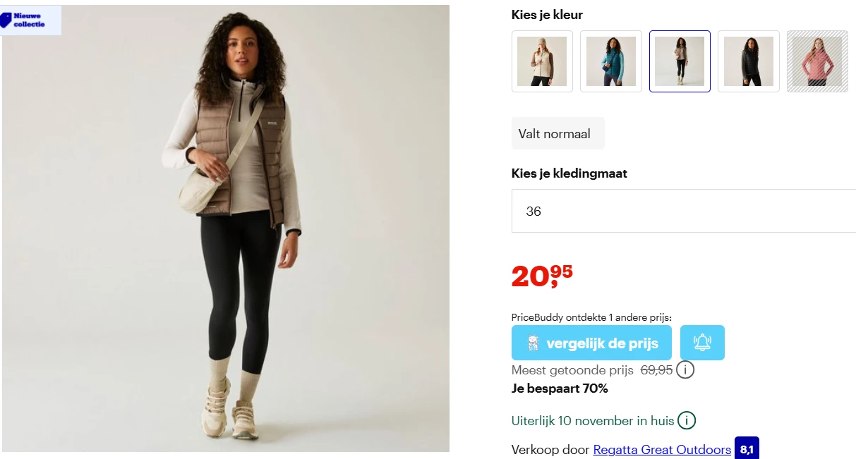Regatte bodywarmer verschillende maten met 70% korting
