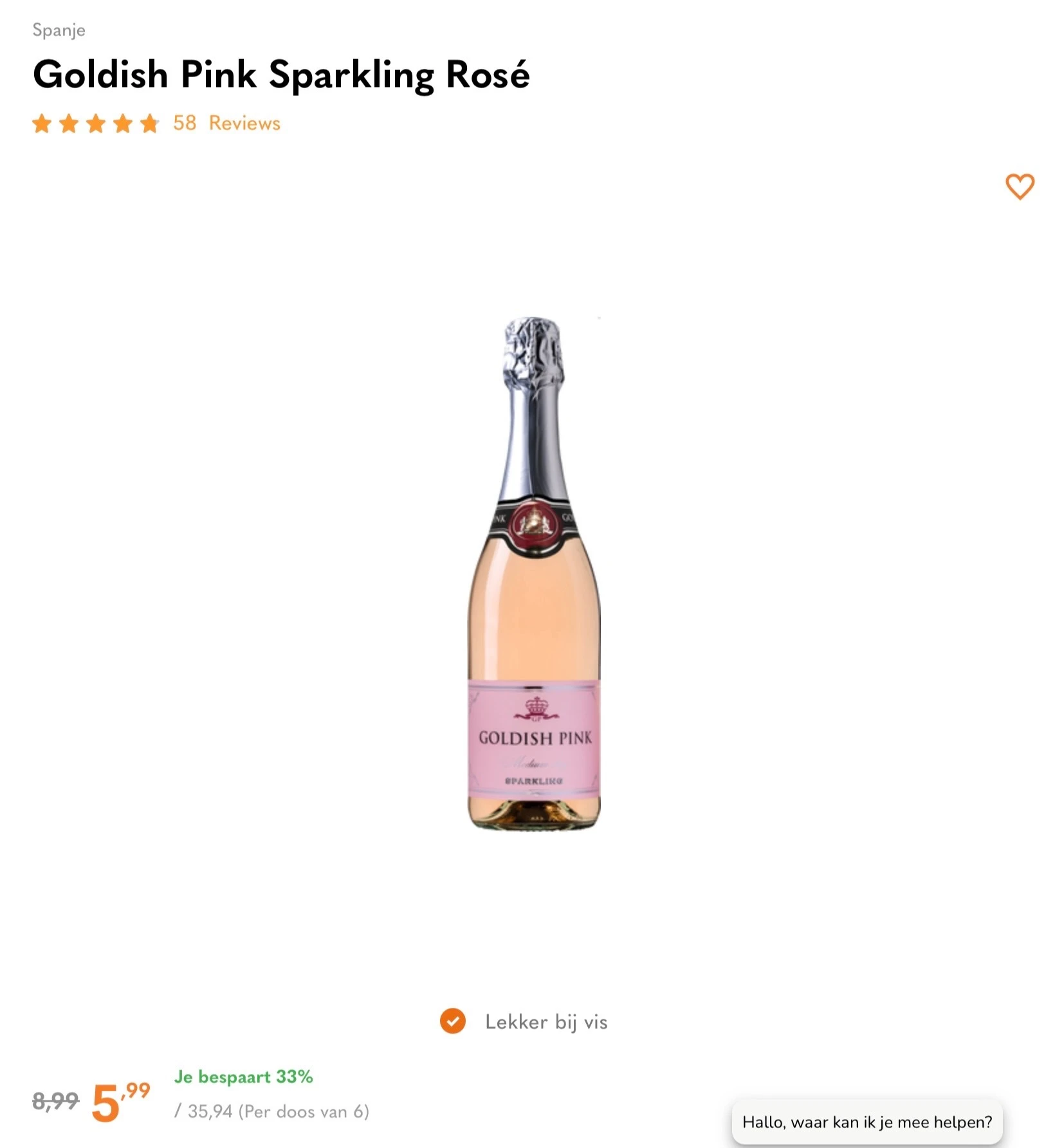 Goldish Pink Sparkling Rosé